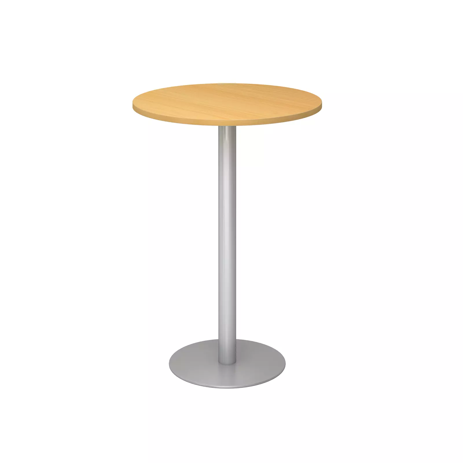 Hammerbacher Stehtisch STH08 Buche Silber Produktbild Frontansicht