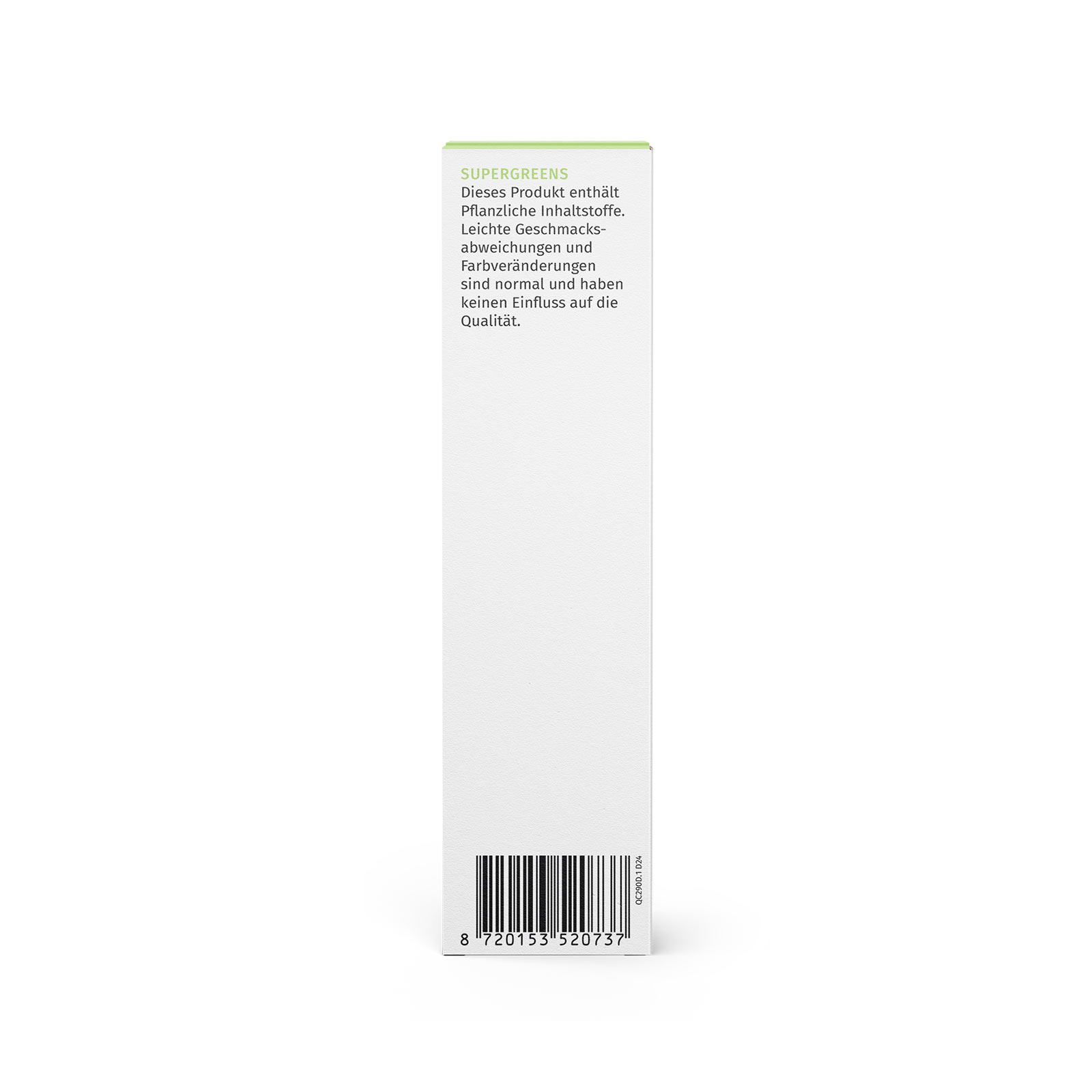 NutraLinea SuperGreens Seitenansicht NutraLinea SuperGreens Seitenansicht