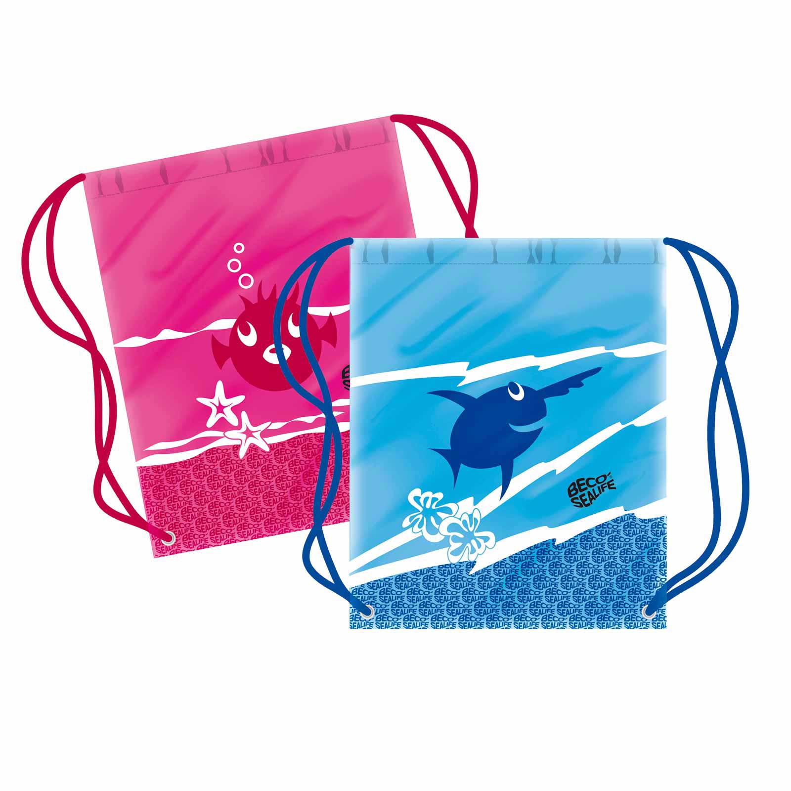 GruppenbildBeco Sealife Schwimmbeutel Pink Blau