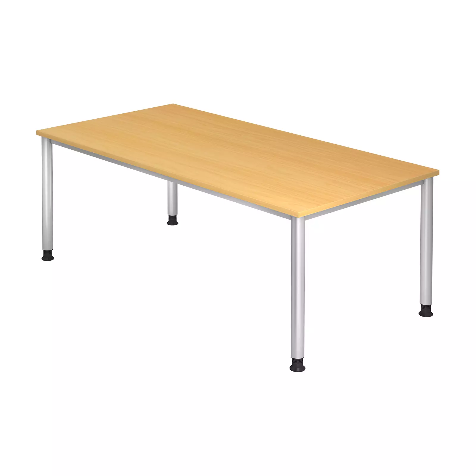 Hammerbacher Schreibtisch H-Serie 200x100 cm Buche Produktbild Frontansicht Hammerbacher Schreibtisch H-Serie 200x100 cm Buche Produktbild Frontansicht