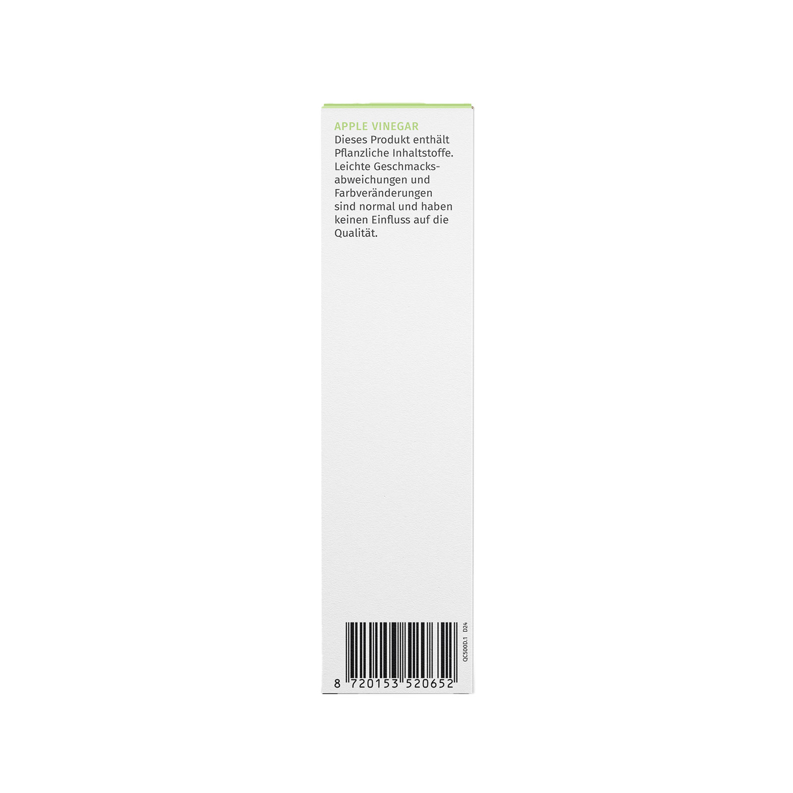 NutraLinea Apple Vinegar Seitenansicht NutraLinea Apple Vinegar Seitenansicht