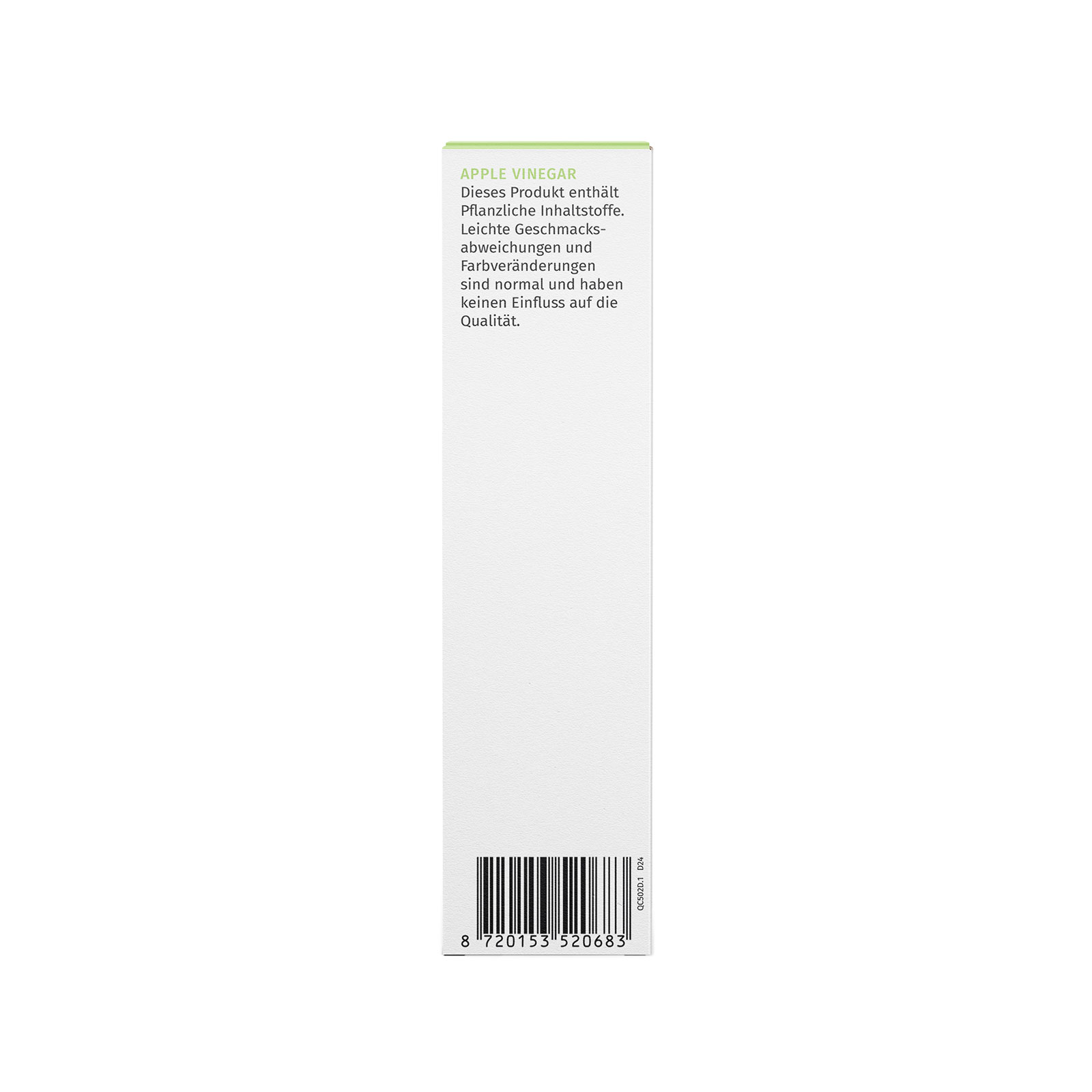 NutraLinea Apple Vinegar Himbeere Seitenansicht
