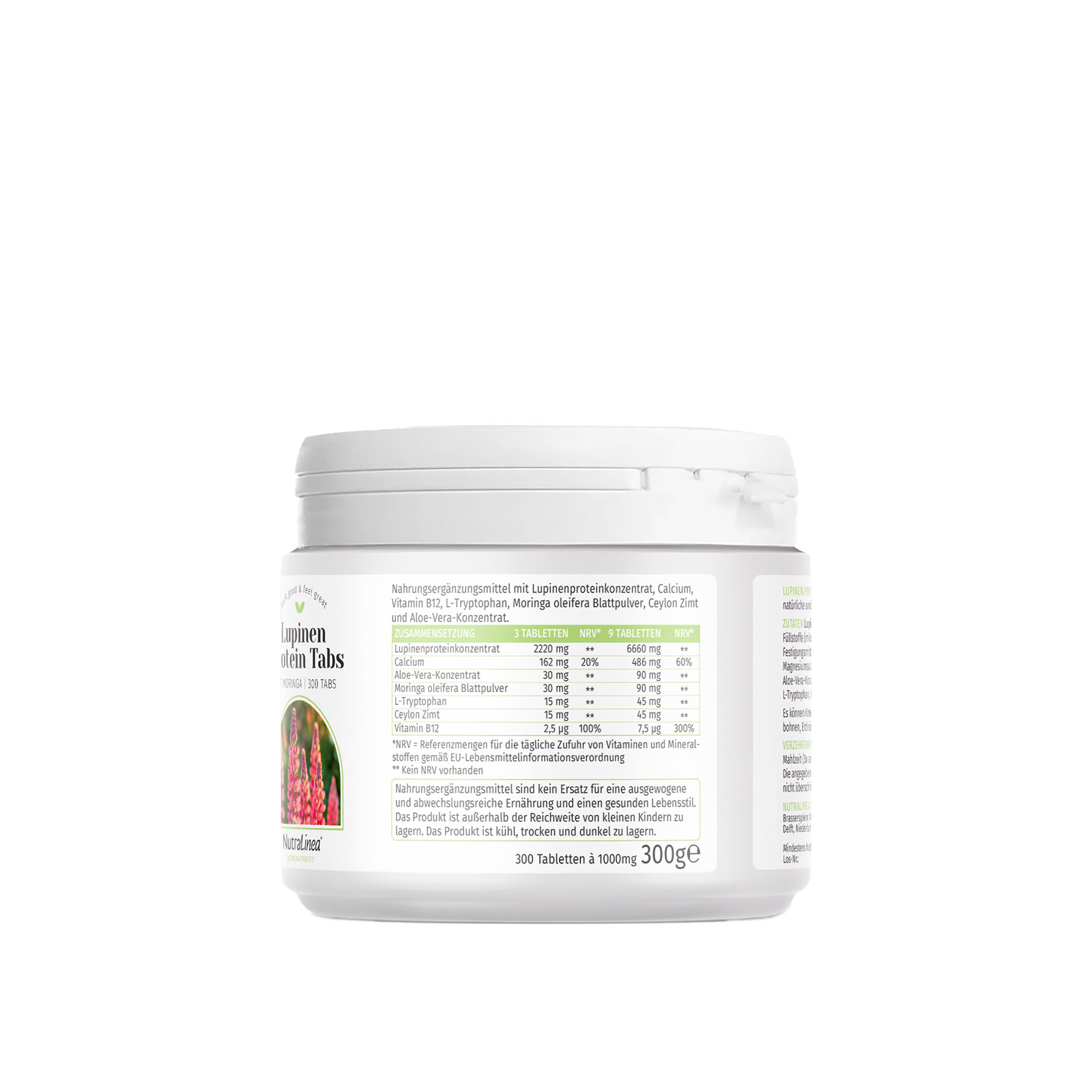 NutraLinea Lupinen Protein Tabs 300 rechts NutraLinea Lupinen Protein Tabs 300 rechts
