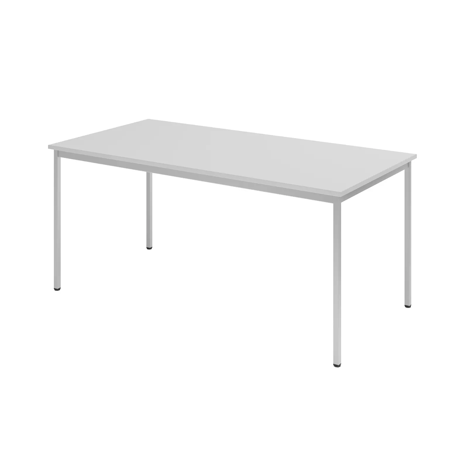 Hammerbacher Konferenztisch V-Serie 160x80 cm Grau Produktbild Frontansicht