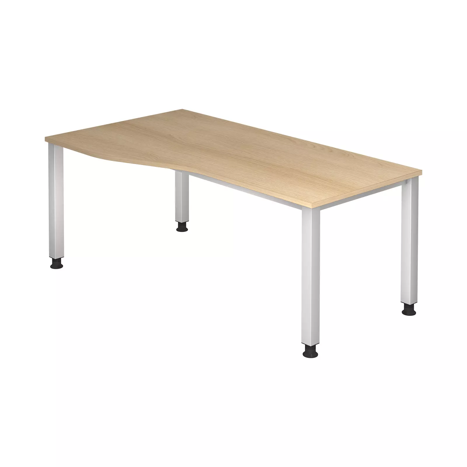 Hammerbacher Schreibtisch Q-Serie 180x100/80 cm Eiche Produktbild Frontansicht Hammerbacher Schreibtisch Q-Serie 180x100/80 cm Eiche Produktbild Frontansicht