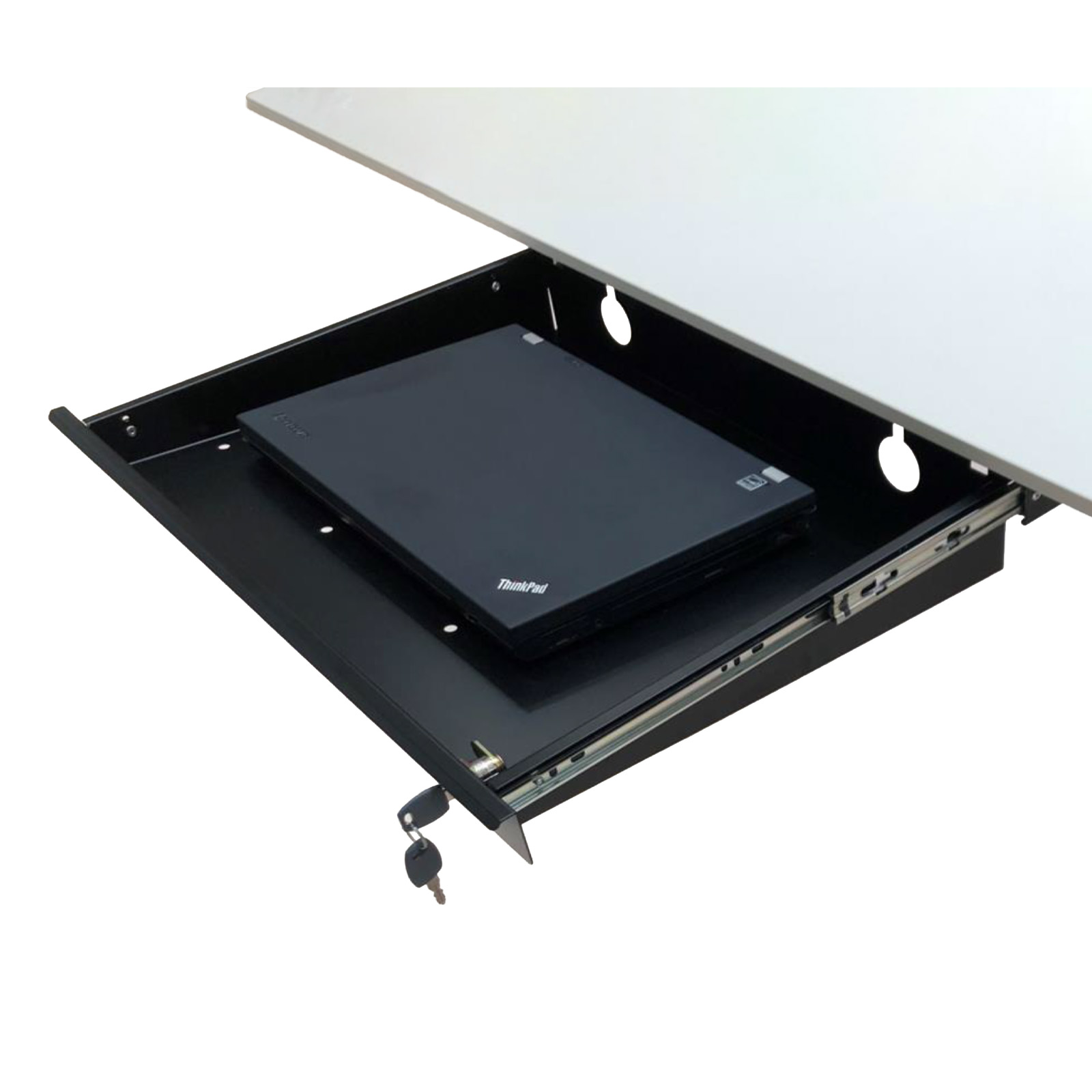 Anwendungsbild Eisnhauer Laptop Schublade abschließbar