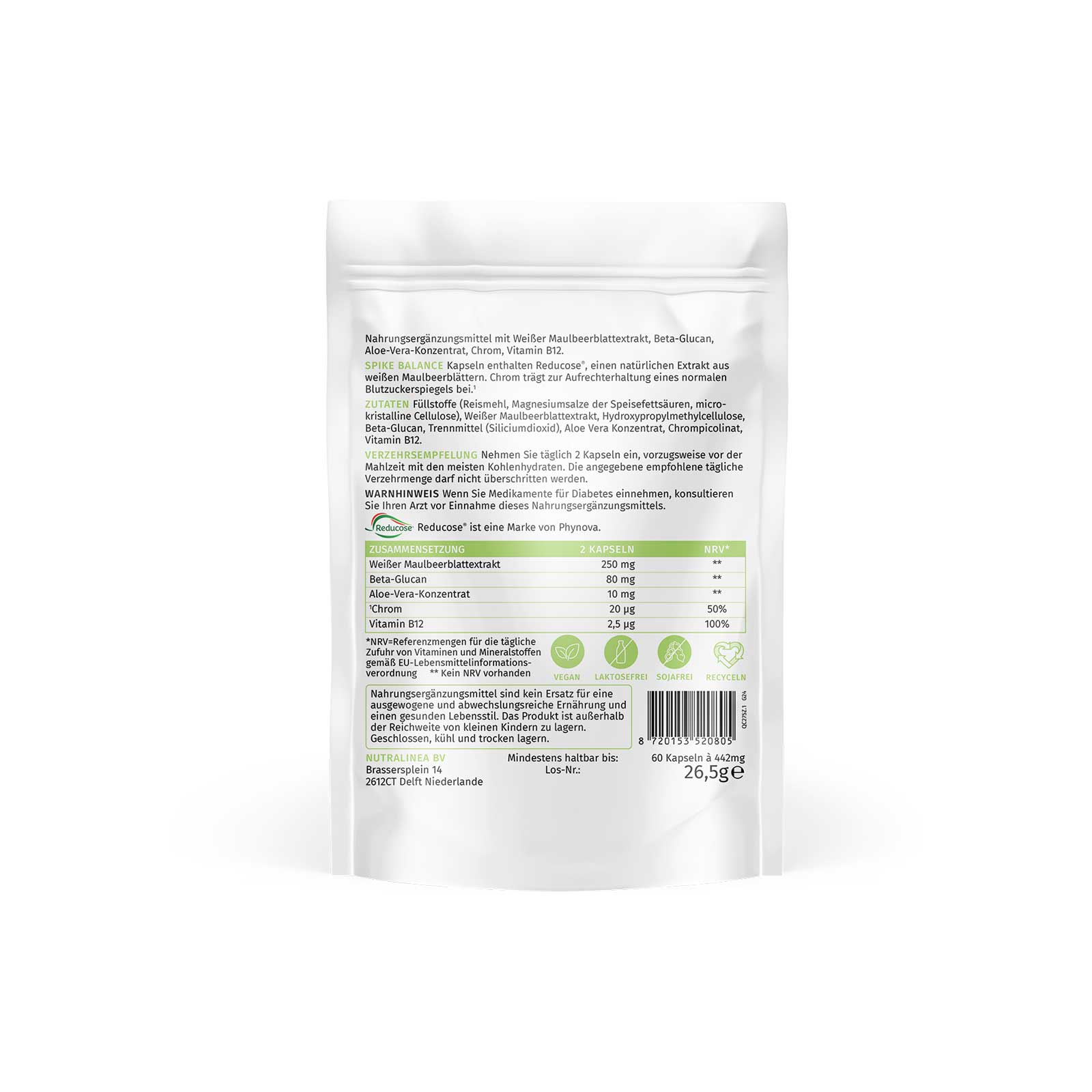 NutraLinea Spikebalance Rückseite NutraLinea Spikebalance Rückseite