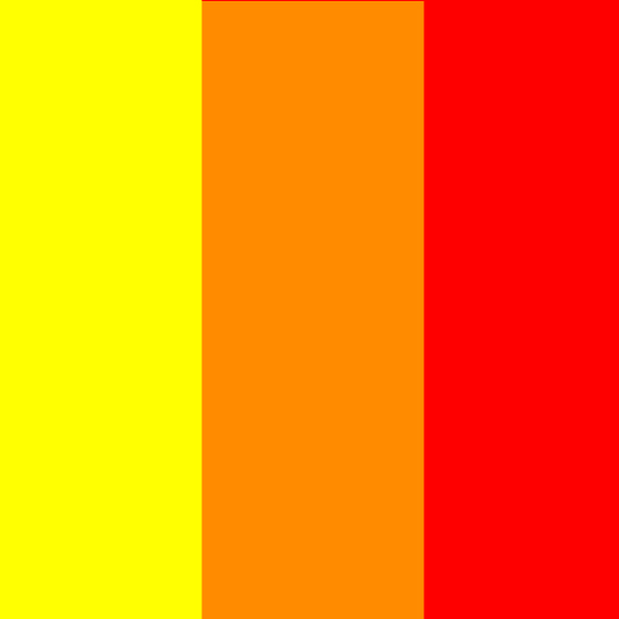 Gelb, Orange, Rot