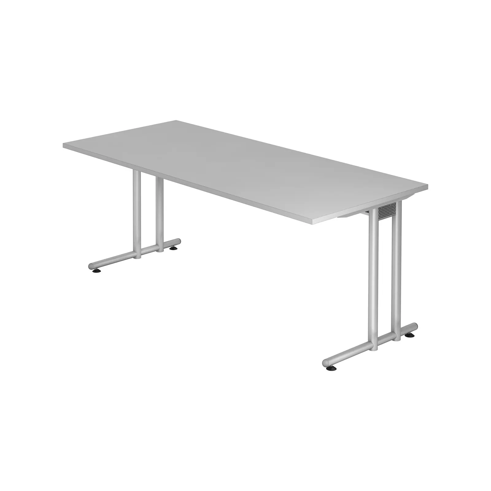 Hammerbacher Schreibtisch N-Serie 180x80 cm Grau Produktbild Frontansicht Hammerbacher Schreibtisch N-Serie 180x80 cm Grau Produktbild Frontansicht